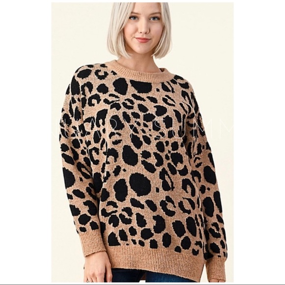 ❄️MOCHA LEOPARD SWEATER - Picture 5 of 9